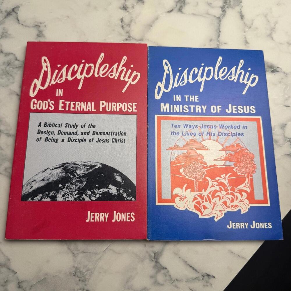 Discipleship Jerry Jones Paperbacks Lot Ministry of Jesus Gods Eternal Purpose
